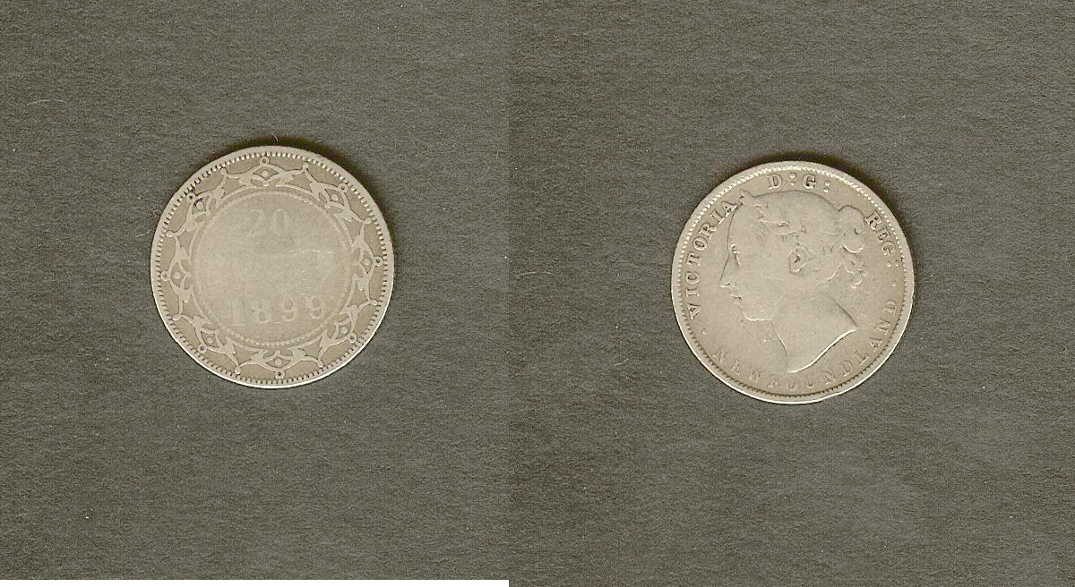 Canada Newfoundland 20 cents 1899 aF/VG